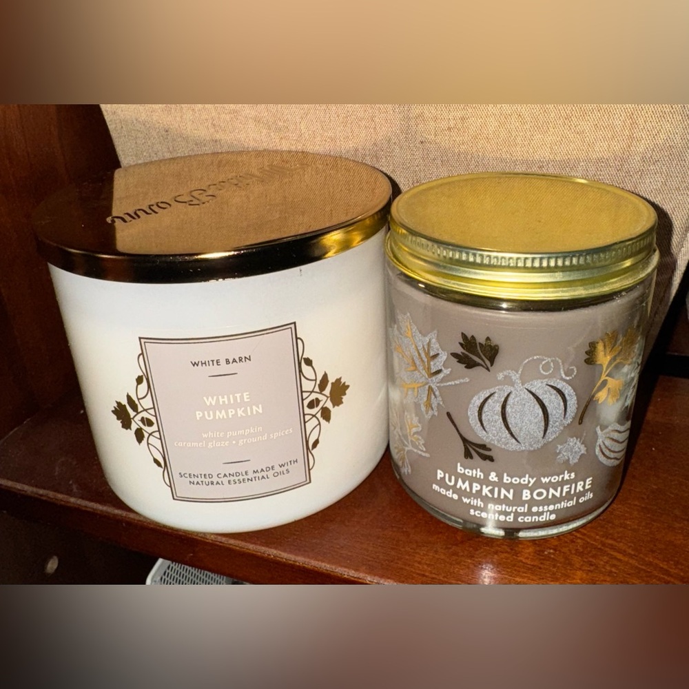 White Barn White Pumpkin, Pumpkin Bonfire Candle Bundle